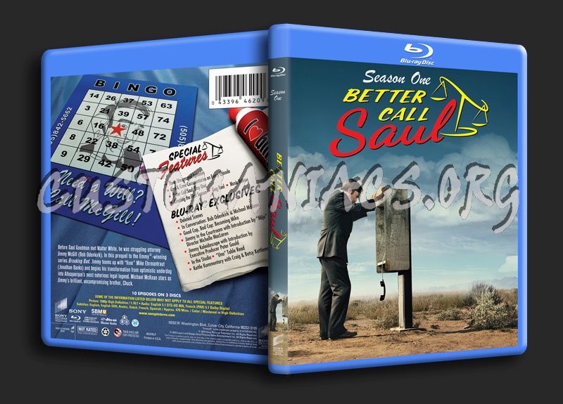 Better Call Saul Season 1 blu-ray cover