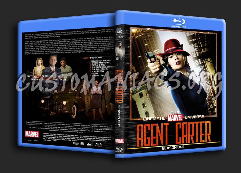 Agent Carter Season 1 blu-ray cover