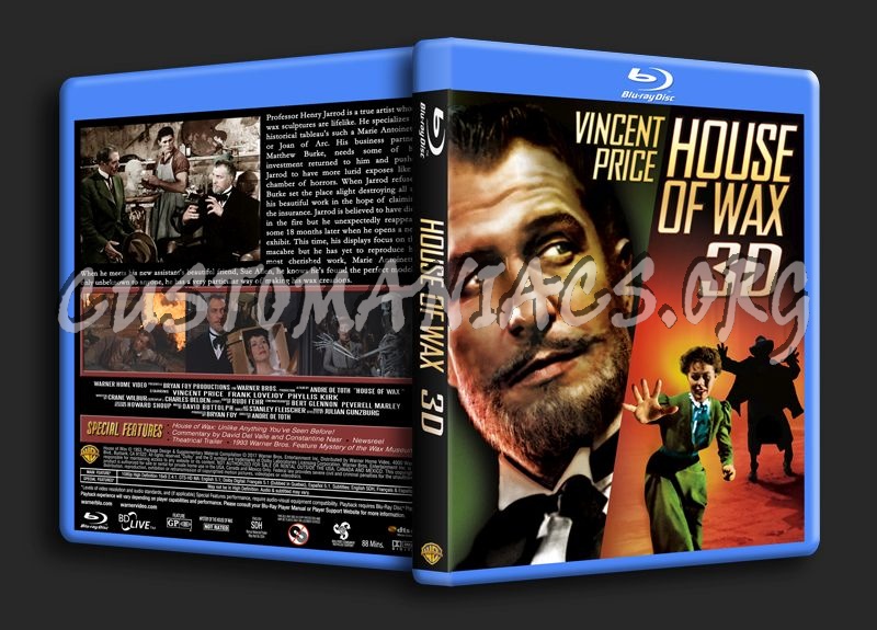 House of Wax (1953) blu-ray cover
