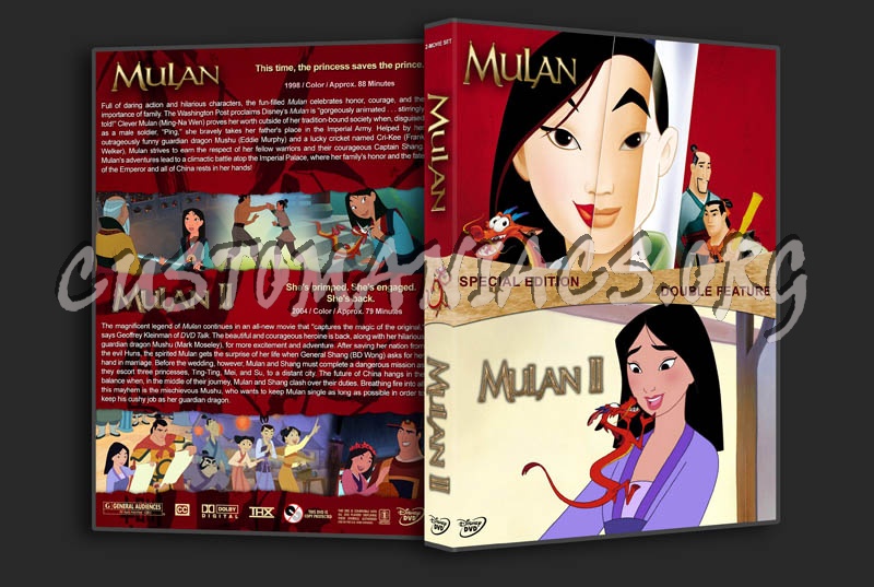 Mulan Double Feature dvd cover