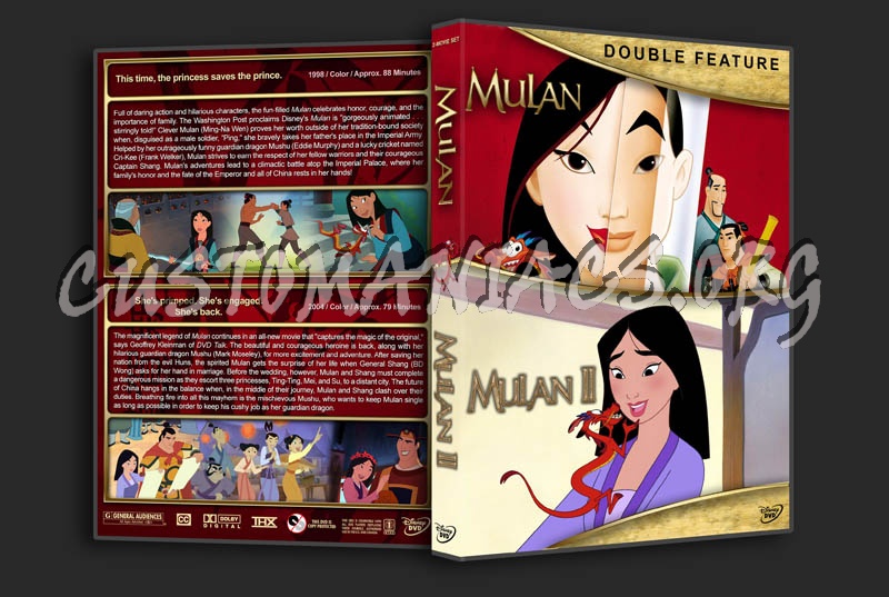 Mulan Double Feature dvd cover