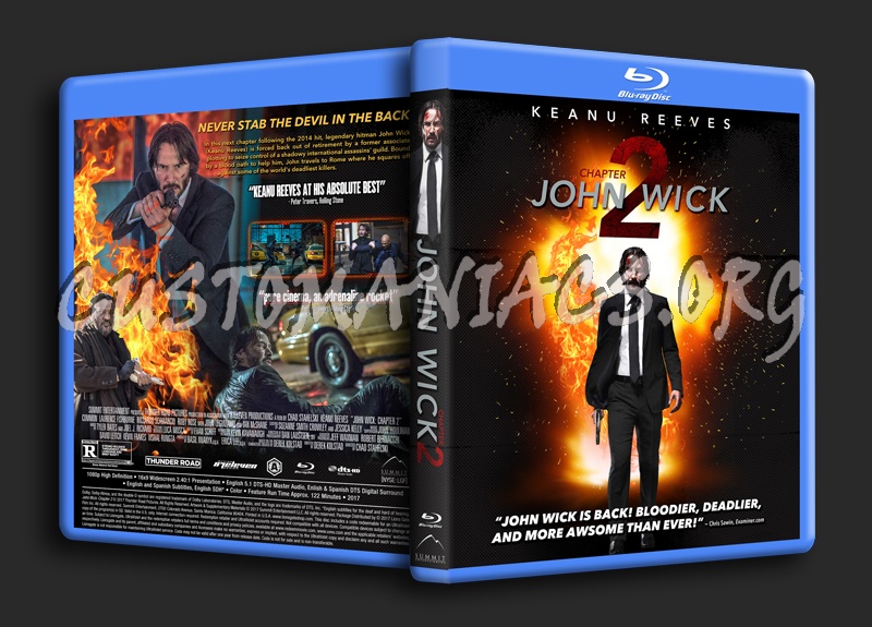 John Wick: Chapter 2 dvd cover