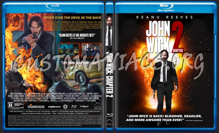 John Wick: Chapter 2 dvd cover