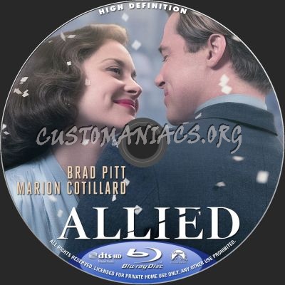 Allied blu-ray label