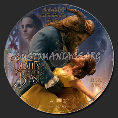 Beauty And The Beast (2017) dvd label