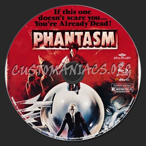 Phantasm Remastered 1 blu-ray label