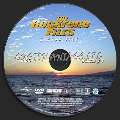 The Rockford Files Season Five dvd label