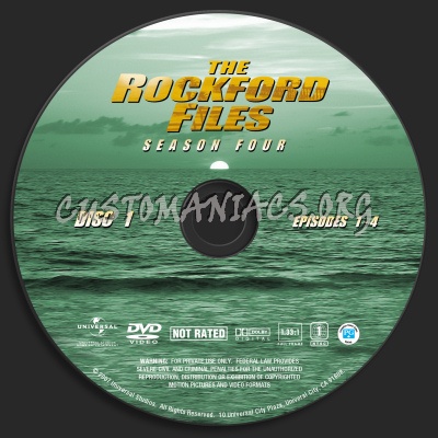 The Rockford Files Season Four dvd label