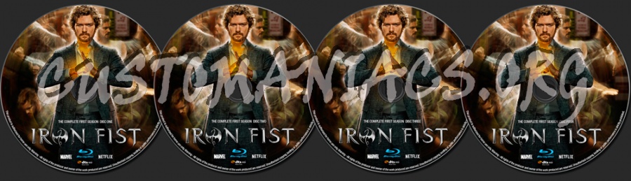 Iron Fist Season 1 blu-ray label