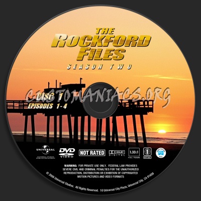 The Rockford Files Season Two dvd label