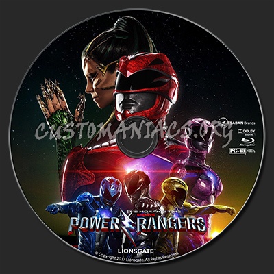 Power Rangers blu-ray label