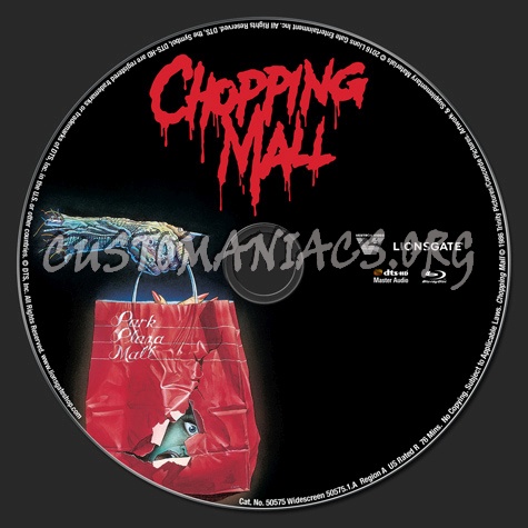 Chopping Mall blu-ray label