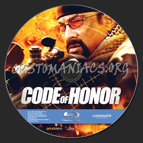 Code of Honor blu-ray label
