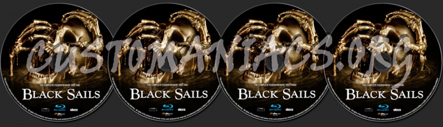 Black Sails Season 4 blu-ray label