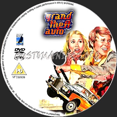Grand Theft Auto dvd label
