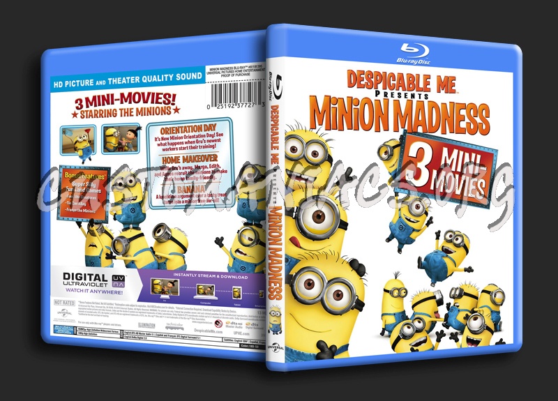 Despicable Me Presents Minion Madness blu-ray cover