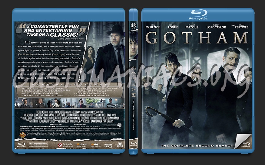 Gotham Season 2 blu-ray cover