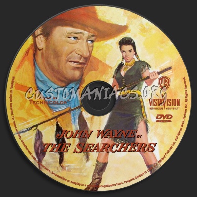 The Searchers dvd label