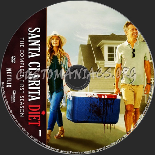 Santa Clarita Diet Season 1 dvd label