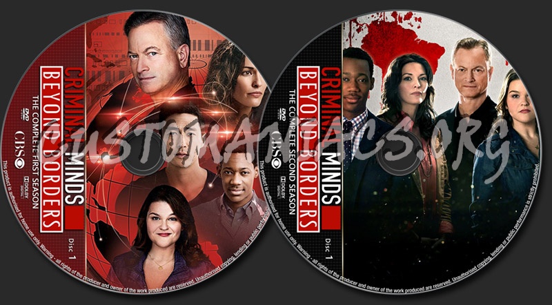 Criminal Minds Beyond Borders Seasons 1-2 dvd label