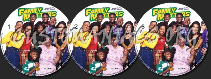 Family Matters Season 4 dvd label