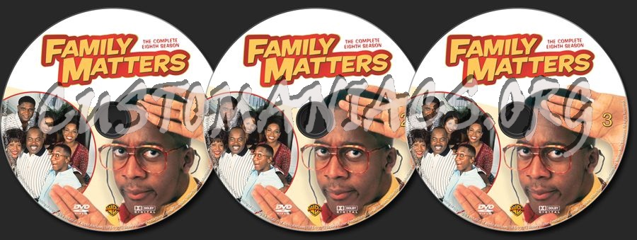 Family Matters Season 8 dvd label