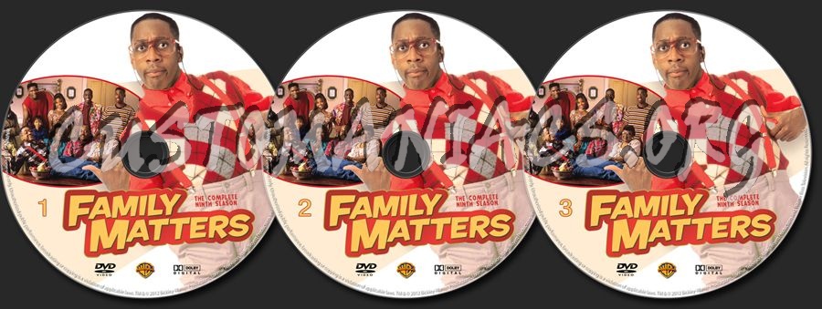 Family Matters Season 9 dvd label