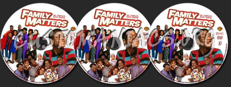 Family Matters Season 6 dvd label