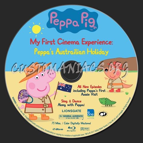 Peppa Pig My First Cinema Experience 2017 US blu-ray label