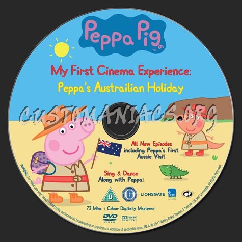 Peppa Pig My First Cinema Experience 2017 UK dvd label