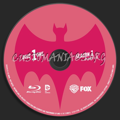 Batman Original Series Season One blu-ray label