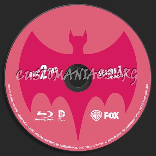 Batman Original Series Season One blu-ray label