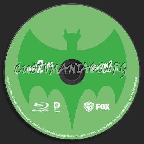 Batman Original Series Season Two blu-ray label