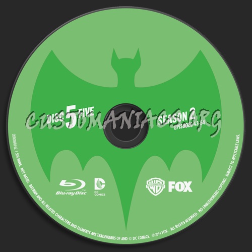 Batman Original Series Season Two blu-ray label