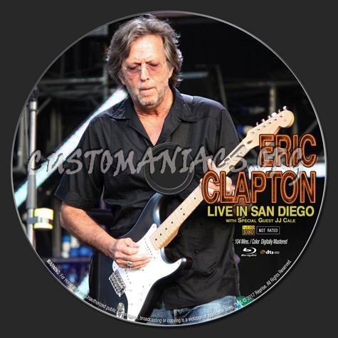 Eric Clapton: Live in San Diego 2007 blu-ray label