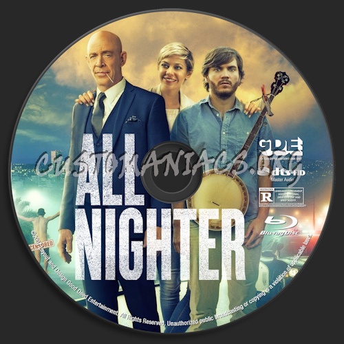 All Nighter (2017) Blu-Ray + 3D blu-ray label