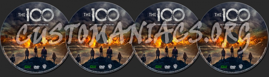 The 100 Season 4 dvd label