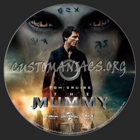 The Mummy (2017) blu-ray label