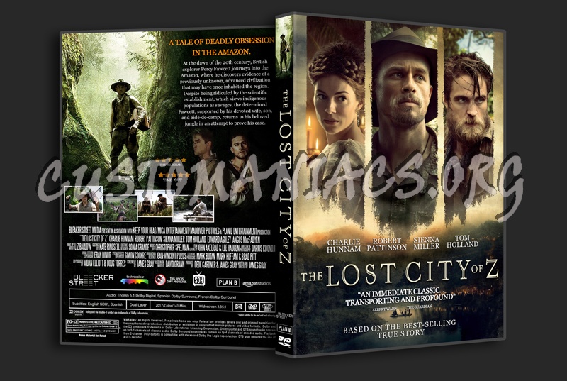 The Lost City Of Z dvd cover