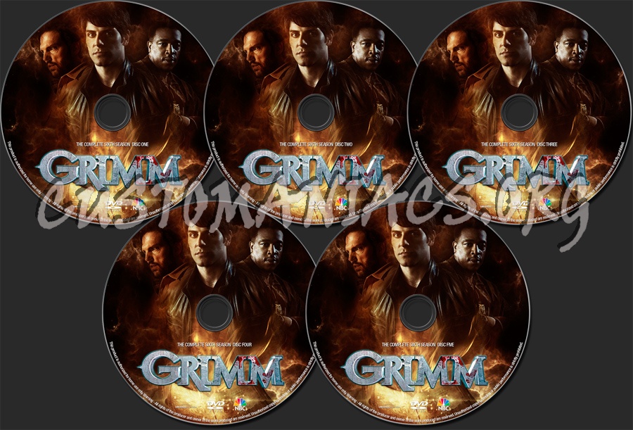 Grimm Season 6 dvd label