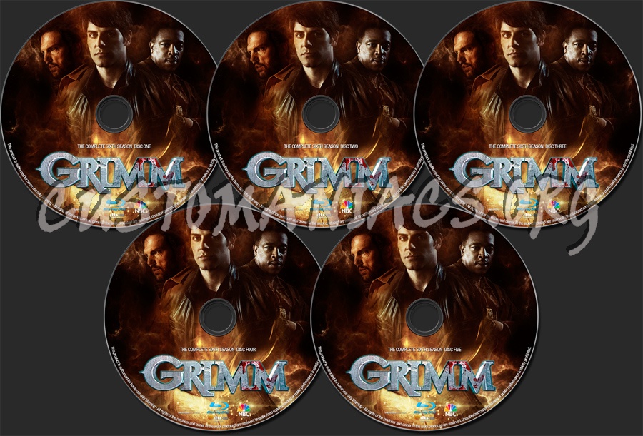 Grimm Season 6 blu-ray label