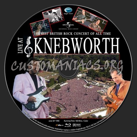 Live at Knebworth blu-ray label