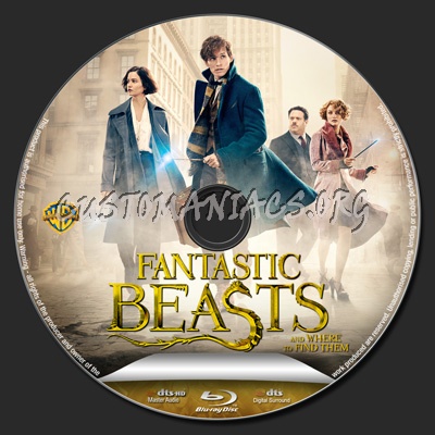 Fantastic Beasts and Where to Find Them blu-ray label