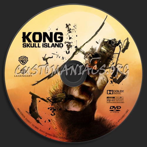 Kong: Skull Island dvd label