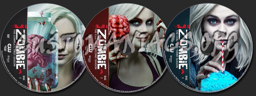 iZombie Seasons 1-3 dvd label