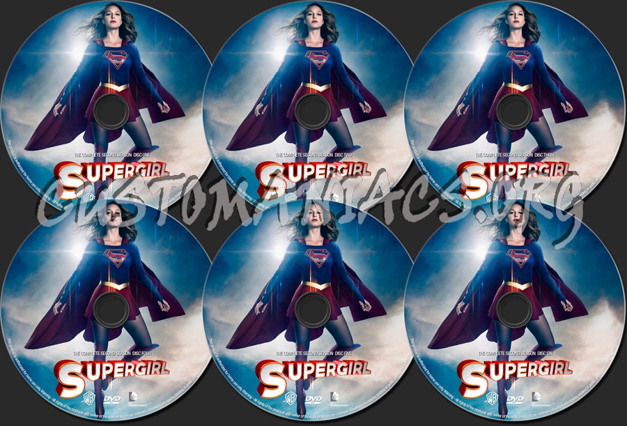 Supergirl Season 2 dvd label