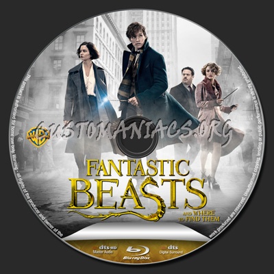 Fantastic Beasts and Where to Find Them blu-ray label