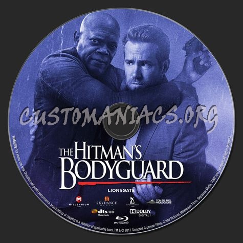 The Hitman's Bodyguard (2017) blu-ray label