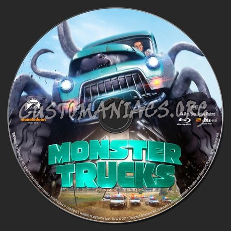 Monster Trucks (2017) blu-ray label
