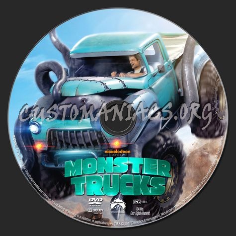 Monster Trucks (2017) dvd label